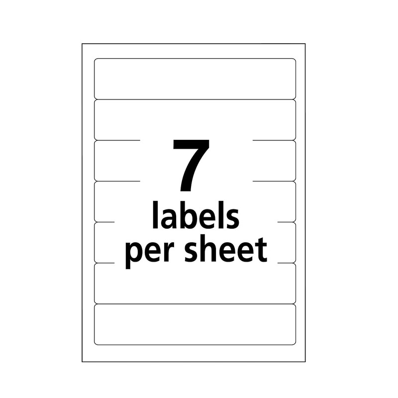 Avery 05215 Print or Write File Folder Labels, 1/3 Cut,