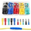 100PCS Crimp Connectors,Bullet Connectors 12v Multi-Sizes,Wire Connectors Push Fit without