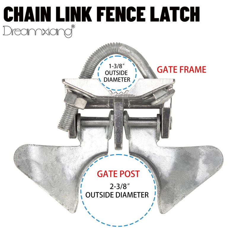 Dreamxiang Chain Link Butterfly Gate Latch, Chain Link Fence Latch