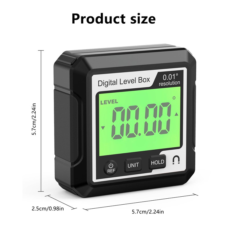 Digital Level Box High Accuracy Magnetic Portable Protractor Inclinometer Angle