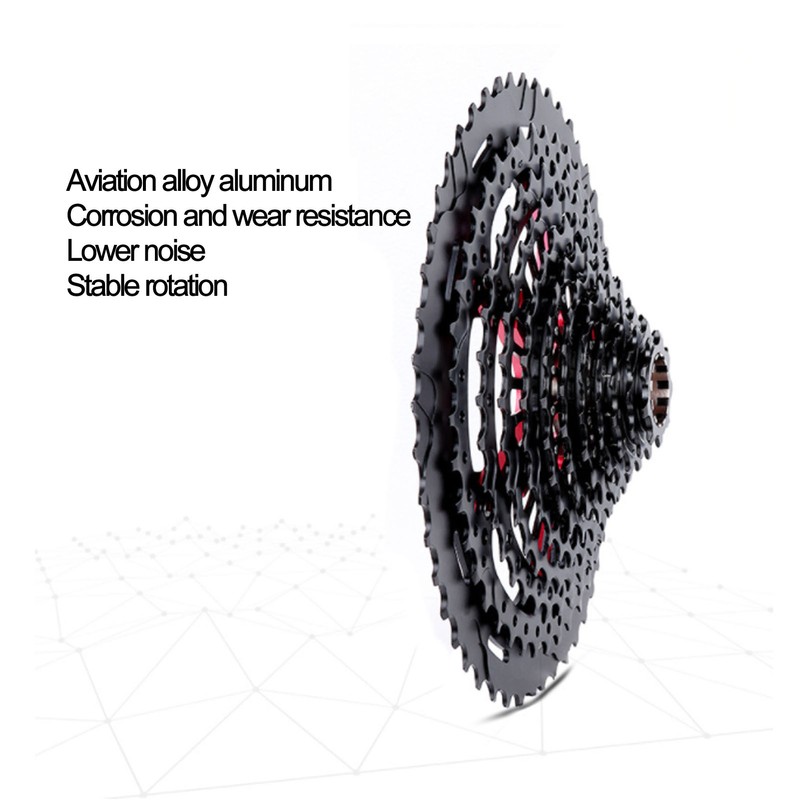 Bike Aluminium Alloy Flywheel 12 Speed 9‑50T Cassette Flywheel XD