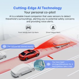 Dash Cam Front with 32G SD Card, Miofive 4K/2160P Car Driving Recorder 3'' IPS Screen 140°Wide Angle Dashboard Camera Aluminum Alloy Case, HDR G-Sensor Parking Monitor Loop Recording Motion Detection