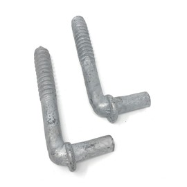 Lag Screw Style 2 Pc Pack Chain Link Gate Hinge 5/8" x 6"