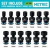 DURATECH 1/2" Drive Impact Swivel Socket Set, 13-Piece Shallow Wobble