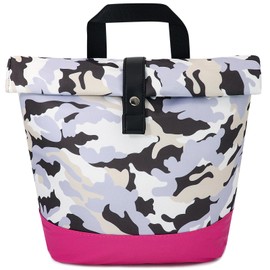 Heyjoin Insulated Cooler Bag Food Delivery Handbag Collapsible Soft Picnic Pack (Camo)