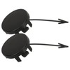 2PCS Front Bumper Tow Hook Cover 5E0807241 Replacement For OCTAVIA