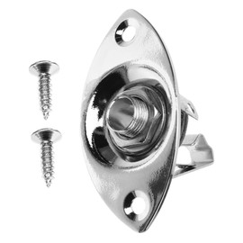 Totority 1set Guitar Jack Plate Socket Jack Plate for Electric Guitar Easy Installation Essential Accessory for Tone Replacement for Parts