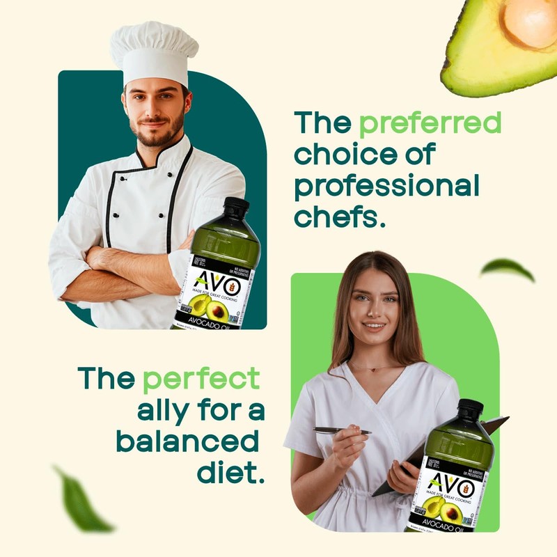 AVO NON GMO 100% Avocado Oil, 67.6 Fl-oz, NO Preservatives