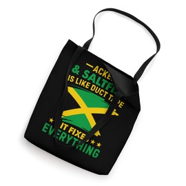 Ackee & Saltfish Eating Jamaican Traditional Food Tote Bag