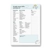 #detailverliebt Travel Packing List Pad I Pack My Suitcase and