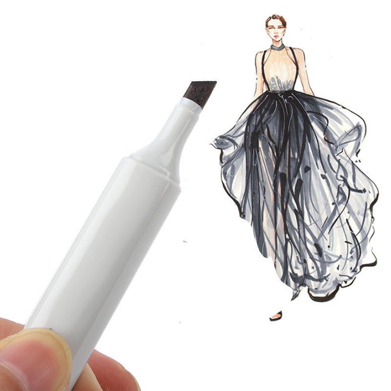 24 Colors Alcohol Double Head Art Marker Pen Clothes Drawing