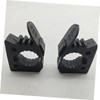 Ipetboom 2pcs Adjustable Quick Release Rubber Pole Clamp Grip for
