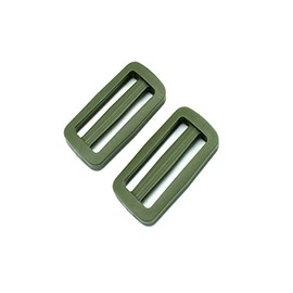 25 Sliders Olive Regulator Stopper for 38 mm Webbing Regulator Plastic