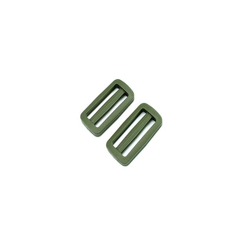 25 Sliders Olive Regulator Stopper for 38 mm Webbing Regulator