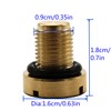 EVER STORE 17111712788 Coolant Bleeder Screw Compatible for E46 E92