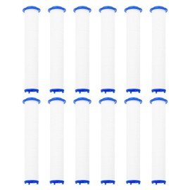 uxcell 12 Pcs Shower Head Filter 4.7 Inch PP Cotton Filter Cartridge Replacement High-Pressure Handheld Fan Shower Jet Sets