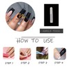 MISUD Press on Nails Long Square Fake Nails Matte Glue
