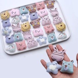 YIEUR Pack of 30 Embroidered Sew-On Patches, Animal Patches, Cotton Appliques, Accessories for Clothing, Children's Shoes, Hats, Brooches, Socks, Hair Accessories, Cartoon Clothing Accessories (10