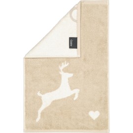 Cawö Home Hand Towels Alpenchic Edition Deer 6228 Natural 33 Guest Towels 30 x 50 cm