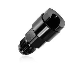 JUSTTOP 6AN Male to 5/16" Quick-Disconnect Female EFI Fitting, Aluminium EFI Fuel Line Connector, Quick Connect Disconnect Female Fuel Rail Adapter Fitting, Car Accessories