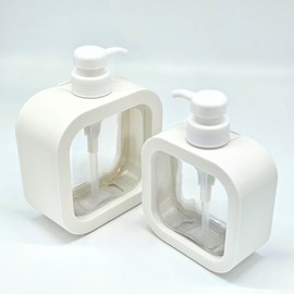 Transparent Bathroom Shampoo Dispenser Empty Bottle Refill Bottle 300ml 3ea