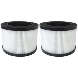 Xspeedonline 2-Pack TZ-K1 HEPA Filter Fit for FreAire KN6391, Fit for ToLife TZ-K1, Fit for MK-01 MK-06, 3-in-1 HEPA Filter Replacement Fit for Smoke Pollen - White