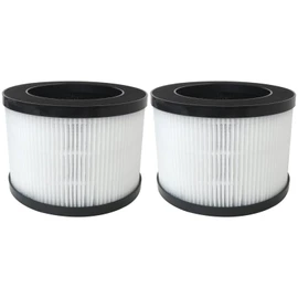 Xspeedonline 2-Pack TZ-K1 HEPA Filter Fit for FreAire KN6391, Fit for ToLife TZ-K1, Fit for MK-01 MK-06, 3-in-1 HEPA Filter Replacement Fit for Smoke Pollen - White