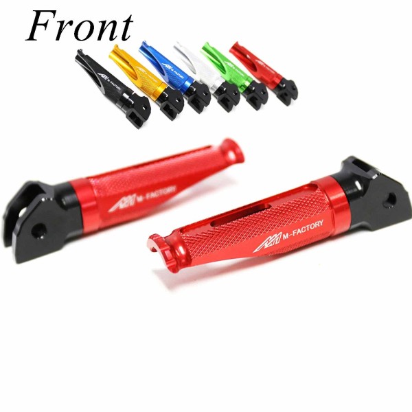 Unbranded SHINOBI Red Racing Front Foot Pegs For Ducati Monster
