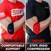 Serious Steel Fitness - Manguito de compresión para brazos, bíceps,