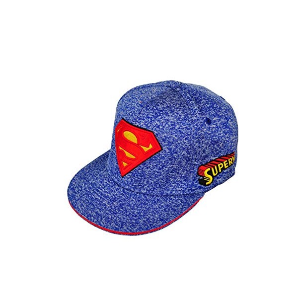 DC Comics Superman Youth Size Snapback Adjustable Baseball Cap Hat Denim Blue