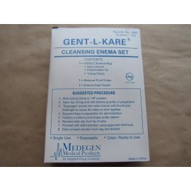 Medegen GENT-L-KARE Cleansing Enema Set ref 2562 New- Lot of 4 SETS