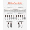 VEVOR Torx Bit Socket Set, 34-Piece Solid Star and Tamper