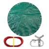 TARPAL 12ft Heavy Duty Round tarp Waterproof with Accessories 10mil