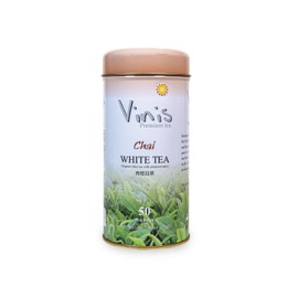 Vinis Premium Chai White Tea Tea Box of 6 Tins (50 tea bags per Tin) (Chai White Tea)