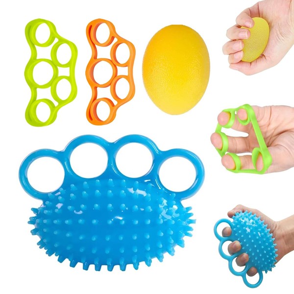 Hand Exercise Balls, Finger Therapy Squeeze Balls, Finger Stretcher for