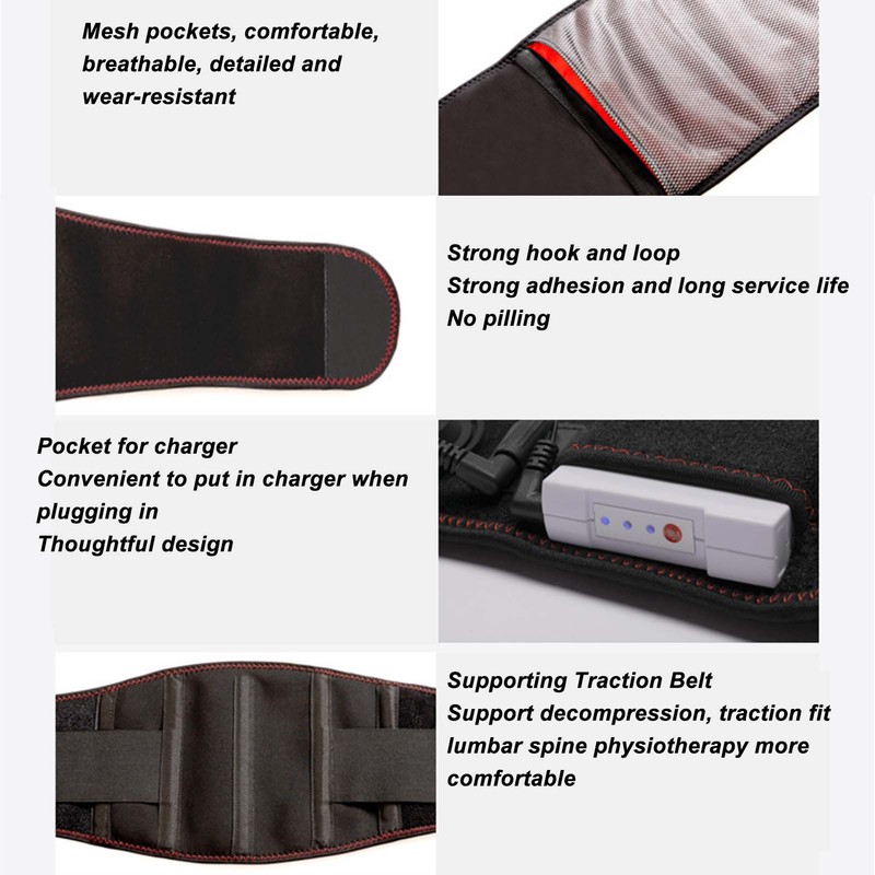 Waist Brace Three Speed Temperature Adjustment Decompression Comfortable Breathable Lumbar