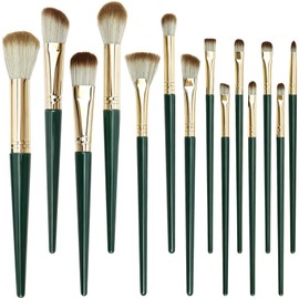 Lunhoo 14 Pcs Makeup Brush Set, Eyeshadow and Face Makeup Brush, Professional Makeup Brushes