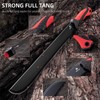 REAT Gardening Heavy Duty Machete,24" Full Tang Machete with Shaeth,Ergonomic