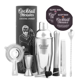 CocktailMeister Premium Cocktail Shaker Set, Professional Cocktail Mixing Set, Cocktail Set Ideal for Home or the Bar