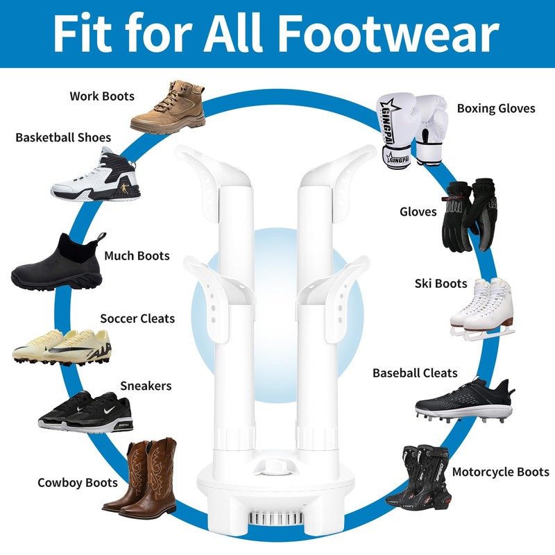 LAVIEAIR Boot Dryer, Shoe Dryer and Glove Dryer with Timer