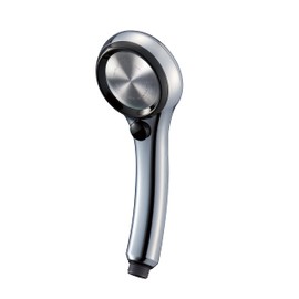 SANEI PS3136-81XA-CDP Rainy Metallic Ultra Fine Bubble Shower Head, Ultra Fine Water Flow, Hand Stop, Water Saving, Silver Plated