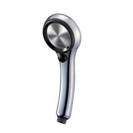SANEI PS3136-81XA-CDP Rainy Metallic Ultra Fine Bubble Shower Head, Ultra Fine Water Flow, Hand Stop, Water Saving, Silver Plated