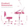 Napfox Adjustable Kids Desk and Chair Set, Ergonomic Study Desk