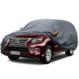 GUNHYI Premium Car Cover Custom Fit Lexus GX GX460 GX470 (2002-2025), 16 Layers Heavy Duty Car Cover Waterproof All Weather with Zipper Door for Sun Rain Snow Dust Uv Protection
