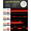 Defvnsy Rear Tail Brake Light Strip 100CM 39.4" Multifunction Third