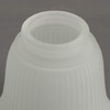 Anmire 2 Pack Frosted Ribbed Glass Shade, Bell Shaped Light