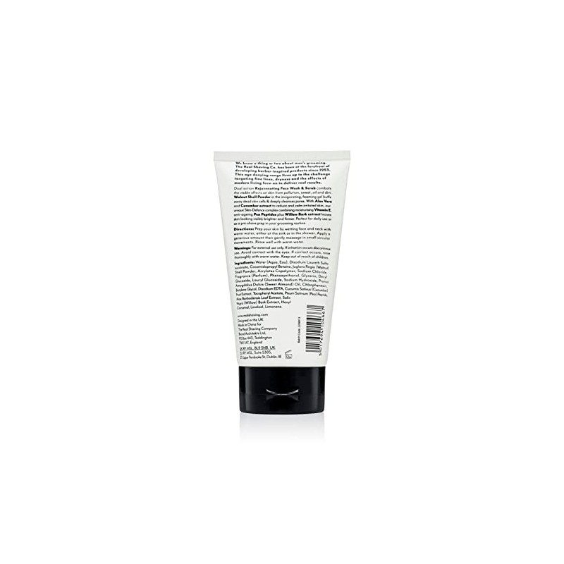 The Real Shaving Company Rejuvenating Wash Face And Scrub 180g