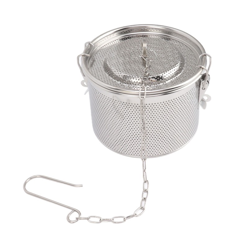 Seasoning Strainer with Hanging Chain Stainless Steel Tea Balls Filter