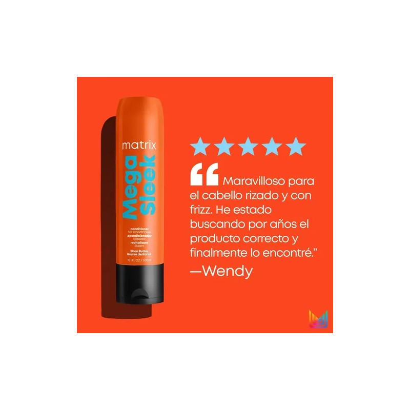 Acondicionador Matrix Mega Sleek Controla El Frizz 300ml