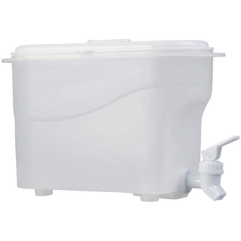 Rosenstein & Söhne Beverage Dispenser: Refrigerator Drinks Container with Spigot
